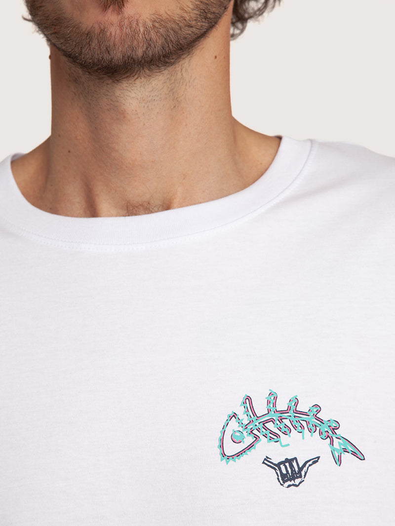 Camiseta Manga Longa Hang Loose Fish Branca
