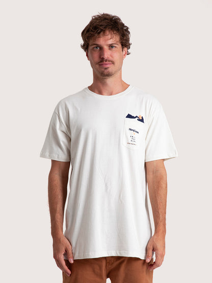 Camiseta Especial Hang Loose Pocket Off White