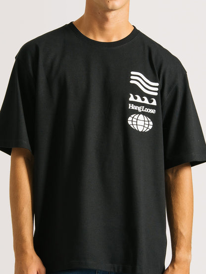 Camiseta Especial Hang Loose Wide Tee Preto