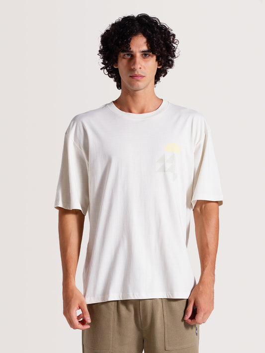 Camiseta Off White Manga Curta Especial Hang Loose Gamer