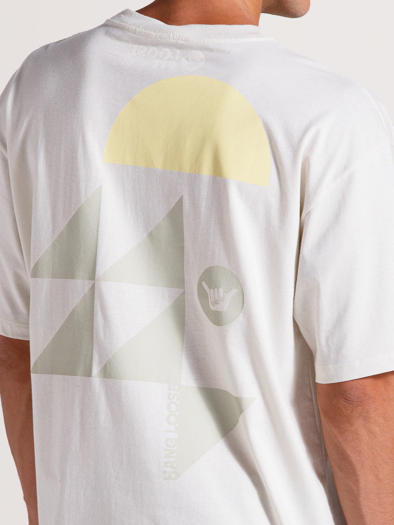 Camiseta Off White Manga Curta Especial Hang Loose Gamer