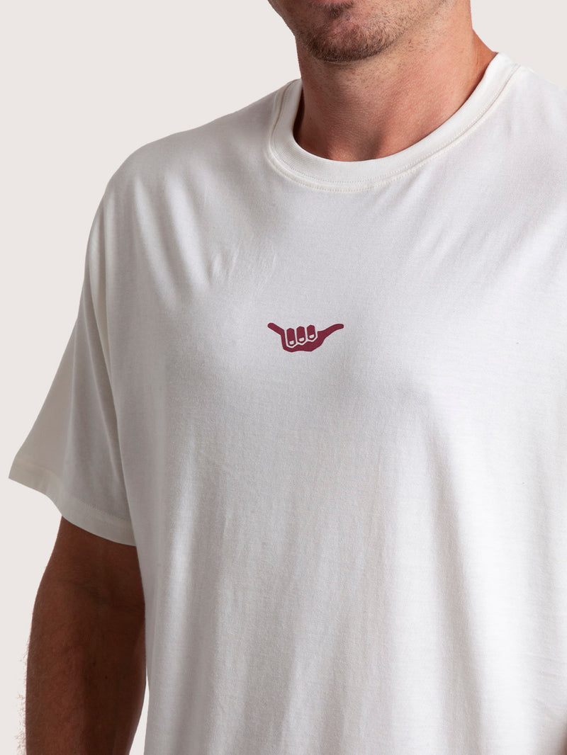Camiseta Especial Hang Loose Retro Off White