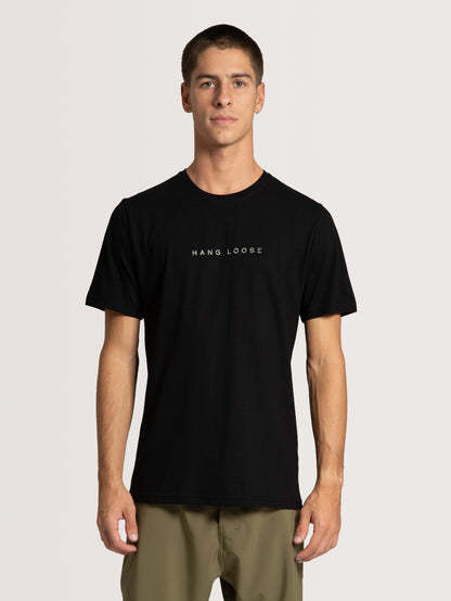 Camiseta Especial Hang Loose Institution Preto