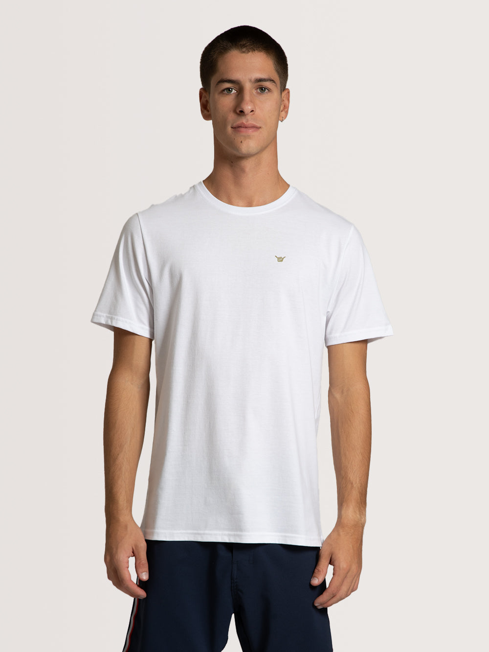 Camiseta Especial Hang Loose Basic Logo Branco