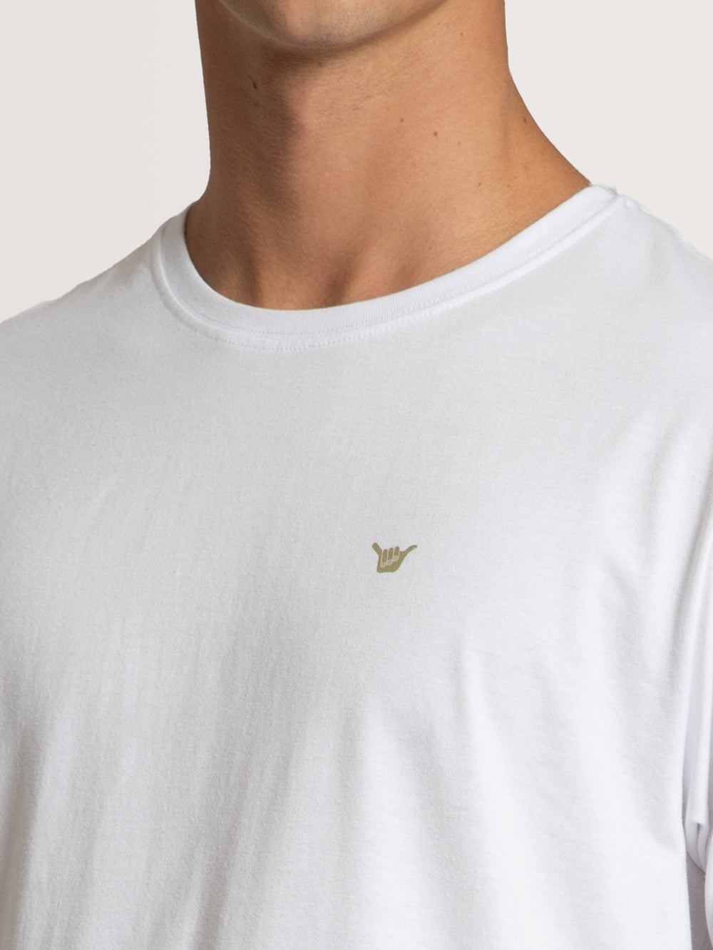 Camiseta Especial Hang Loose Basic Logo Branco