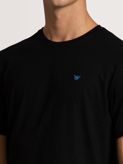 Camiseta Especial Hang Loose Basic Logo Preto