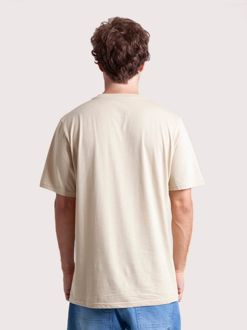 Camiseta Especial Hang Loose Basic Logo Caqui