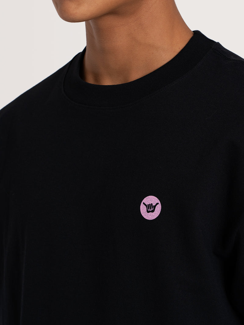 Camiseta Especial Preta Hang Loose Surftimes