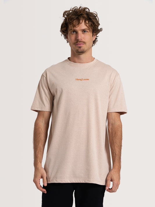 Camiseta Especial Manga Curta Bege Hang Loose Soul