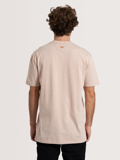 Camiseta Especial Manga Curta Bege Hang Loose Soul