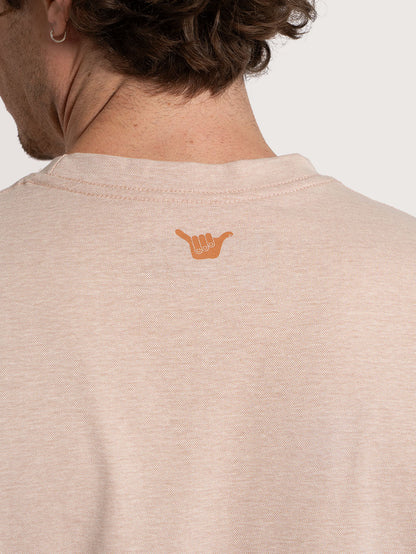 Camiseta Especial Manga Curta Bege Hang Loose Soul
