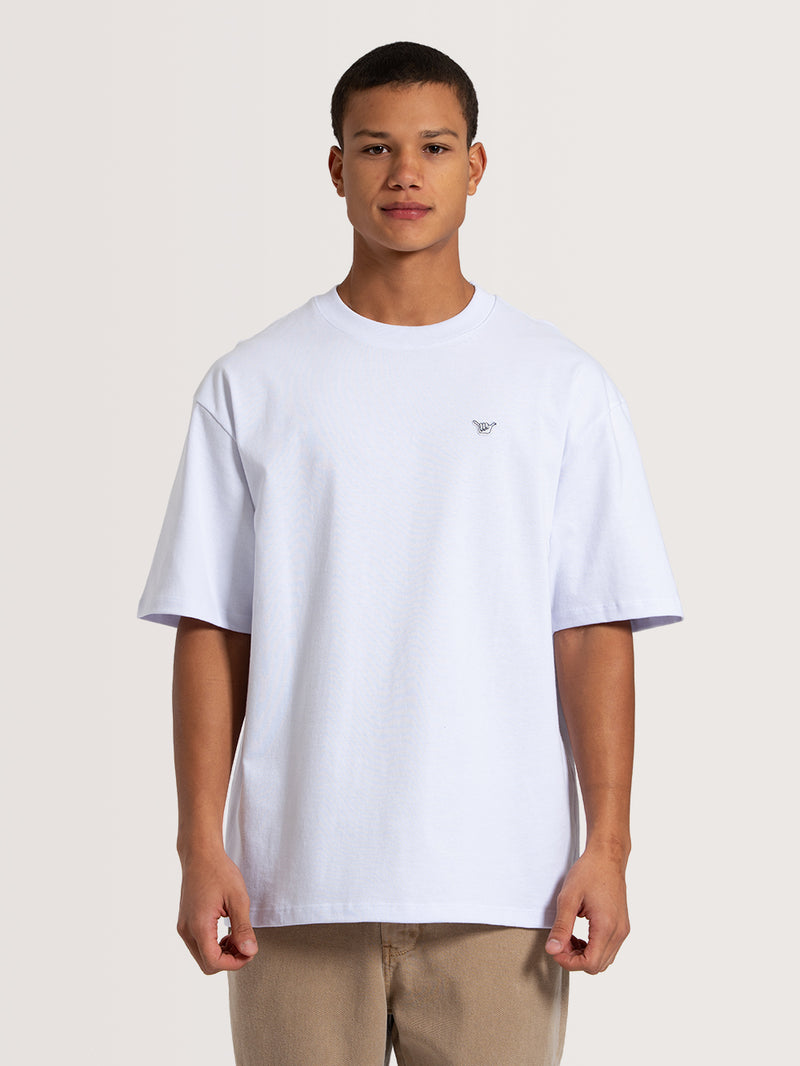 Camiseta Especial Branca Hang Loose Label Patch