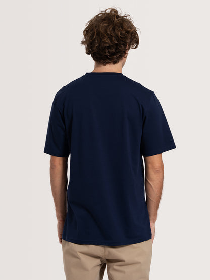 Camiseta Especial Azul Escuro Hang Loose Retro