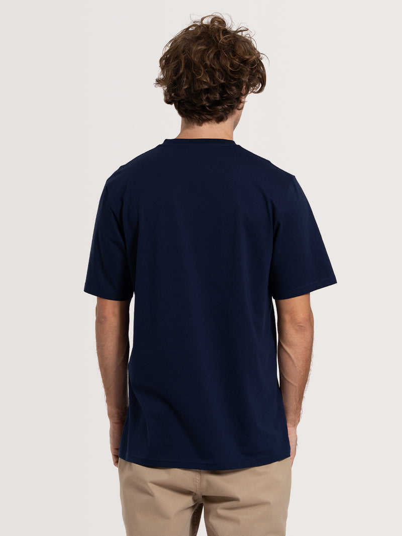 Camiseta Especial Azul Escuro Hang Loose Retro