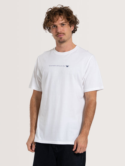 Camiseta Especial Branca Hang Loose Vibes