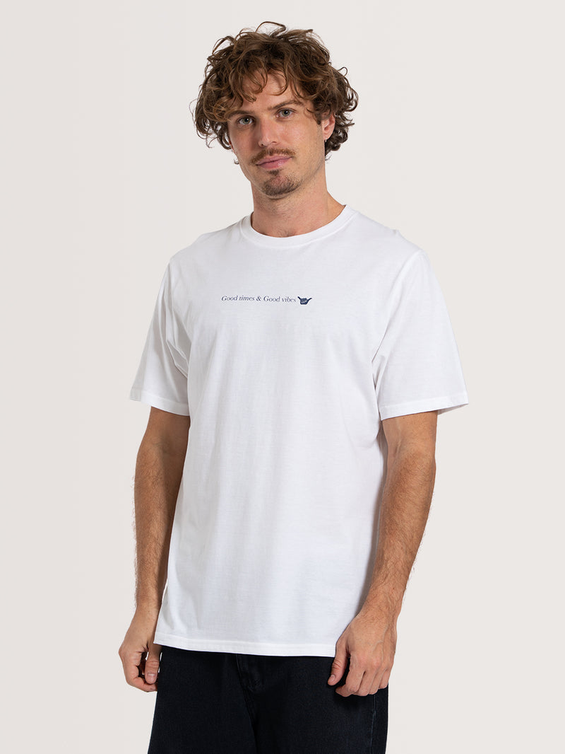 Camiseta Especial Branca Hang Loose Vibes