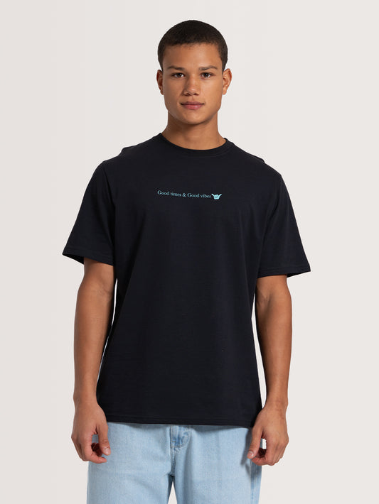 Camiseta Especial Preta Hang Loose Vibes