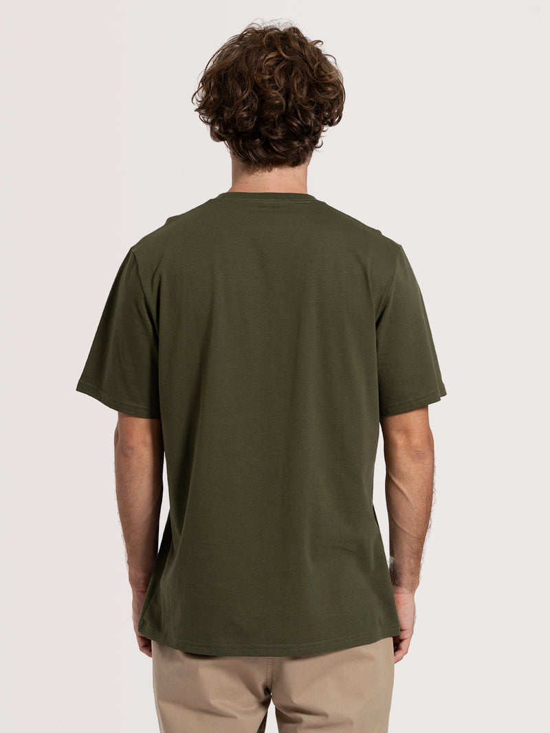 Camiseta Especial Verde Militar Hang Loose Vibes