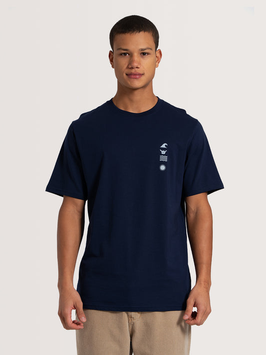 Camiseta Especial Azul Escuro Hang Loose Vibes