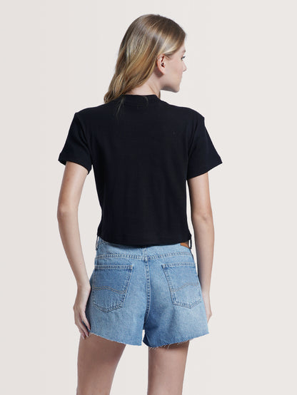 Camiseta Especial Manga Curta Preto Hang Loose Classic Always