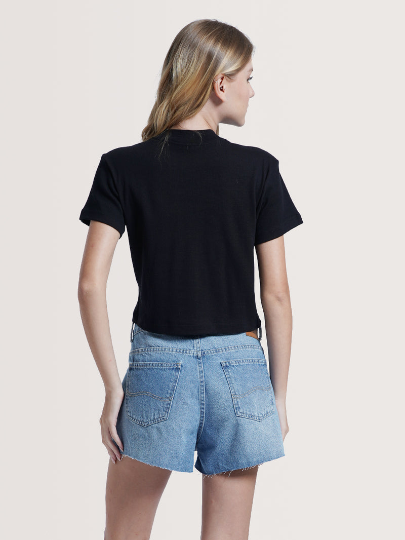 Camiseta Especial Manga Curta Preto Hang Loose Classic Always