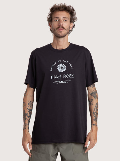 Camiseta Preta Especial Hang Loose Daisy