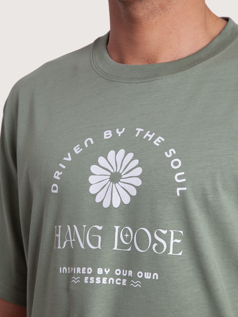 Camiseta Verde Especial Hang Loose Daisy