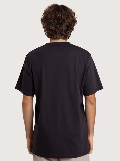 Camiseta Manga Curta Preta Hang Loose Sentence
