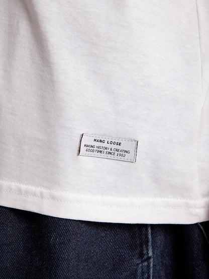 Camiseta Branca Especial Hang Loose Logopath