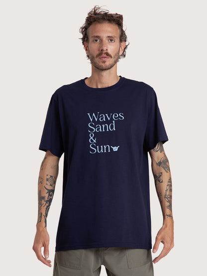 Camiseta Azul Marinho Especial Hang Loose Paradise