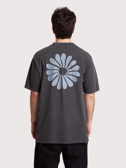 Camiseta Loose Fit Estonada Preta Hang Loose Peace