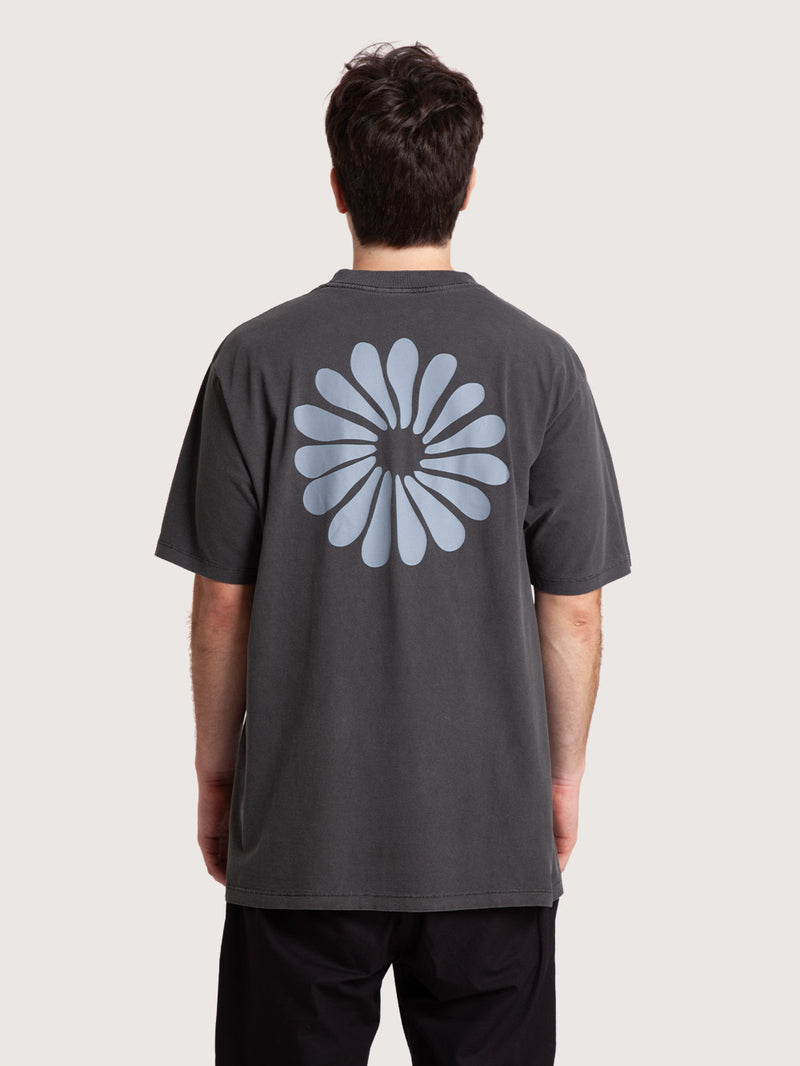 Camiseta Loose Fit Estonada Preta Hang Loose Peace