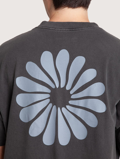 Camiseta Loose Fit Estonada Preta Hang Loose Peace