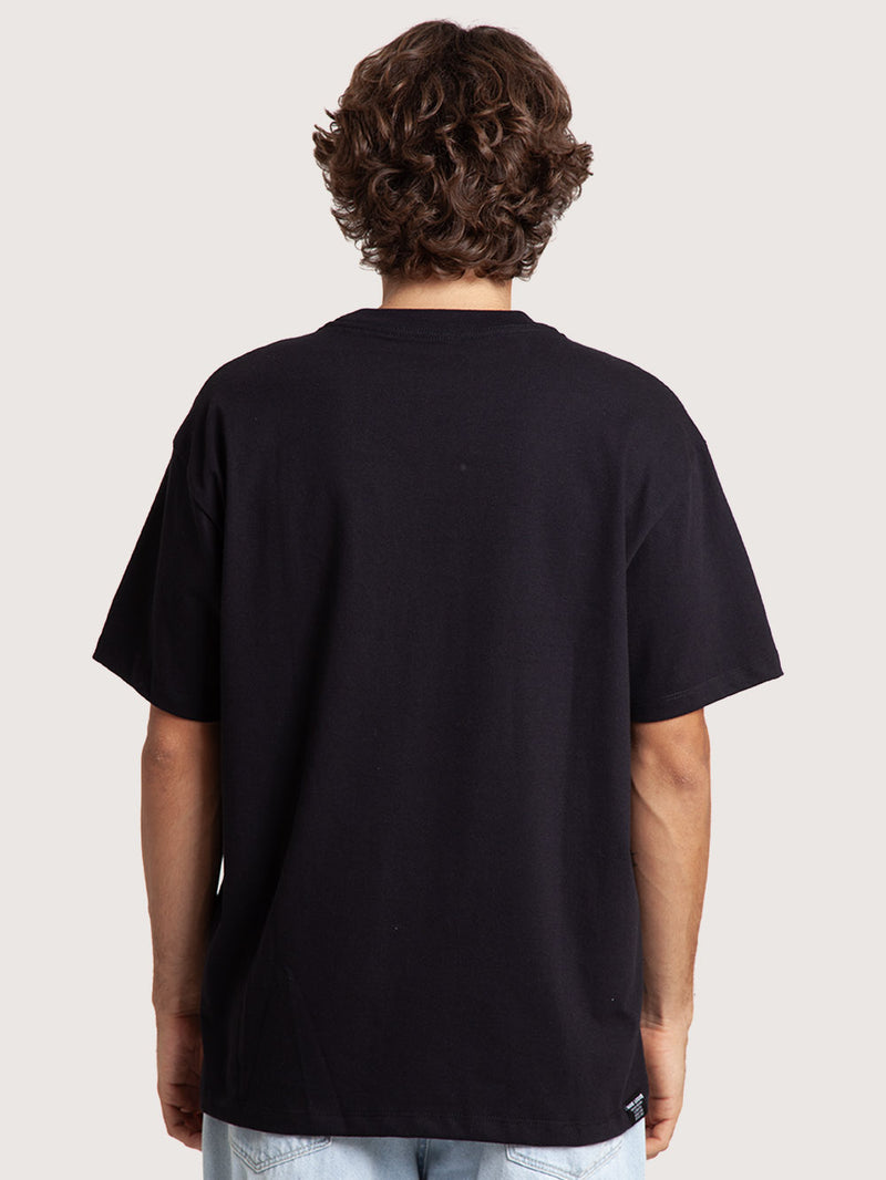 Camiseta Manga Curta Preta Hang Loose Label