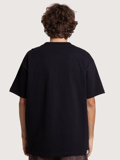 Camiseta Especial Preta Hang Loose Flat