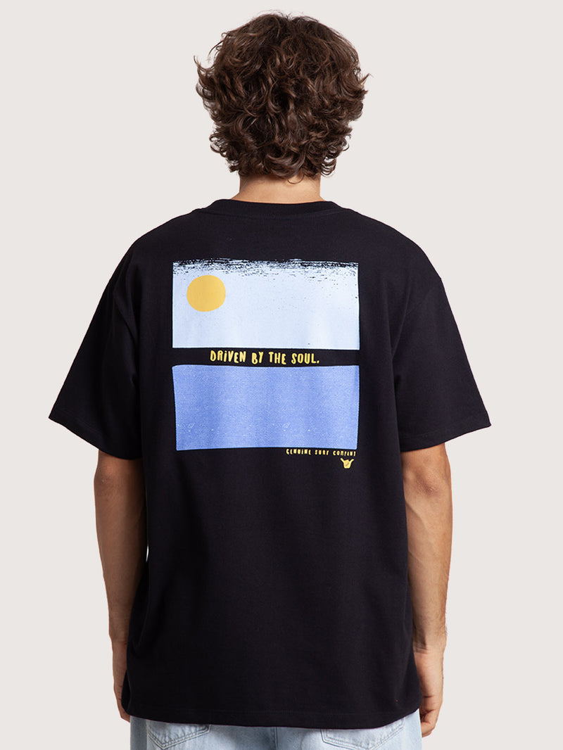 Camiseta Especial Preta Hang Loose Sun