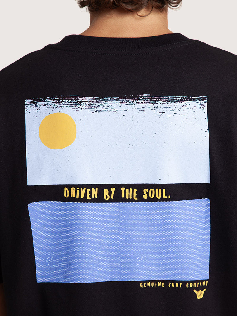 Camiseta Especial Preta Hang Loose Sun