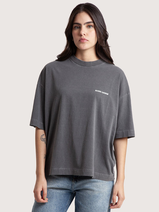 Camiseta Especial Preta Hang Loose Mushroom