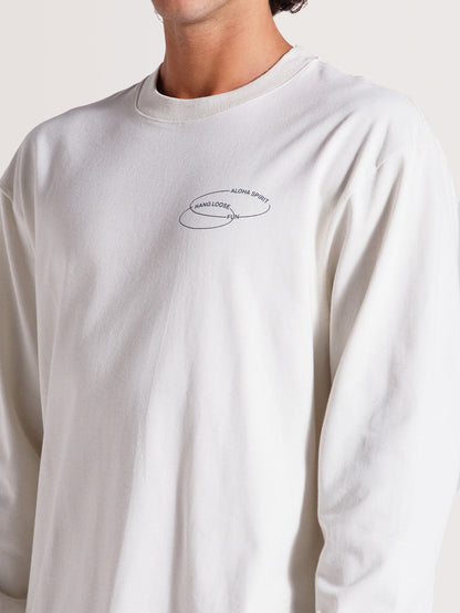 Camiseta Off White Manga Longa Especial Hang Loose New Order