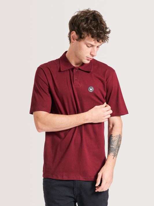 Polo Hang Loose Basic Bordô