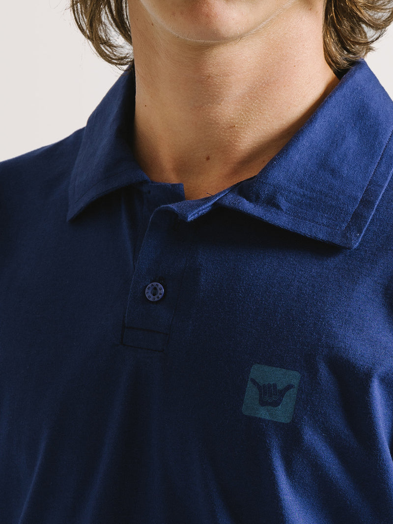 Polo Hang Loose Basic Marinho
