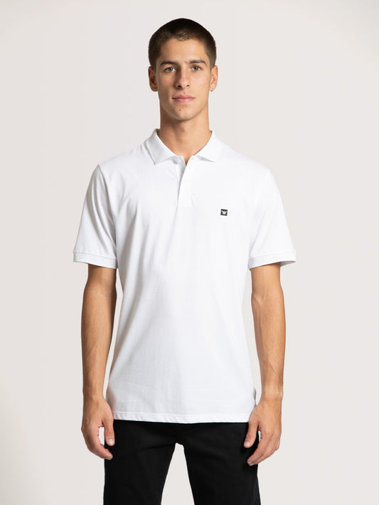 Camisa Gola Polo Branca Hang Loose Classic