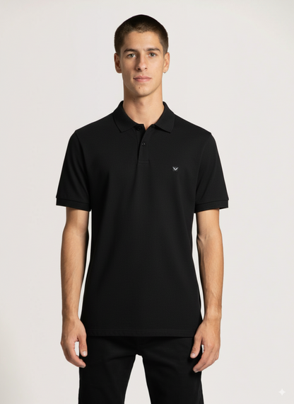 Camisa Gola Polo Preta Hang Loose Classic