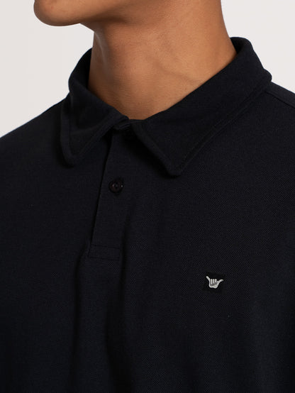 Camisa Gola Polo Preta Hang Loose Basic