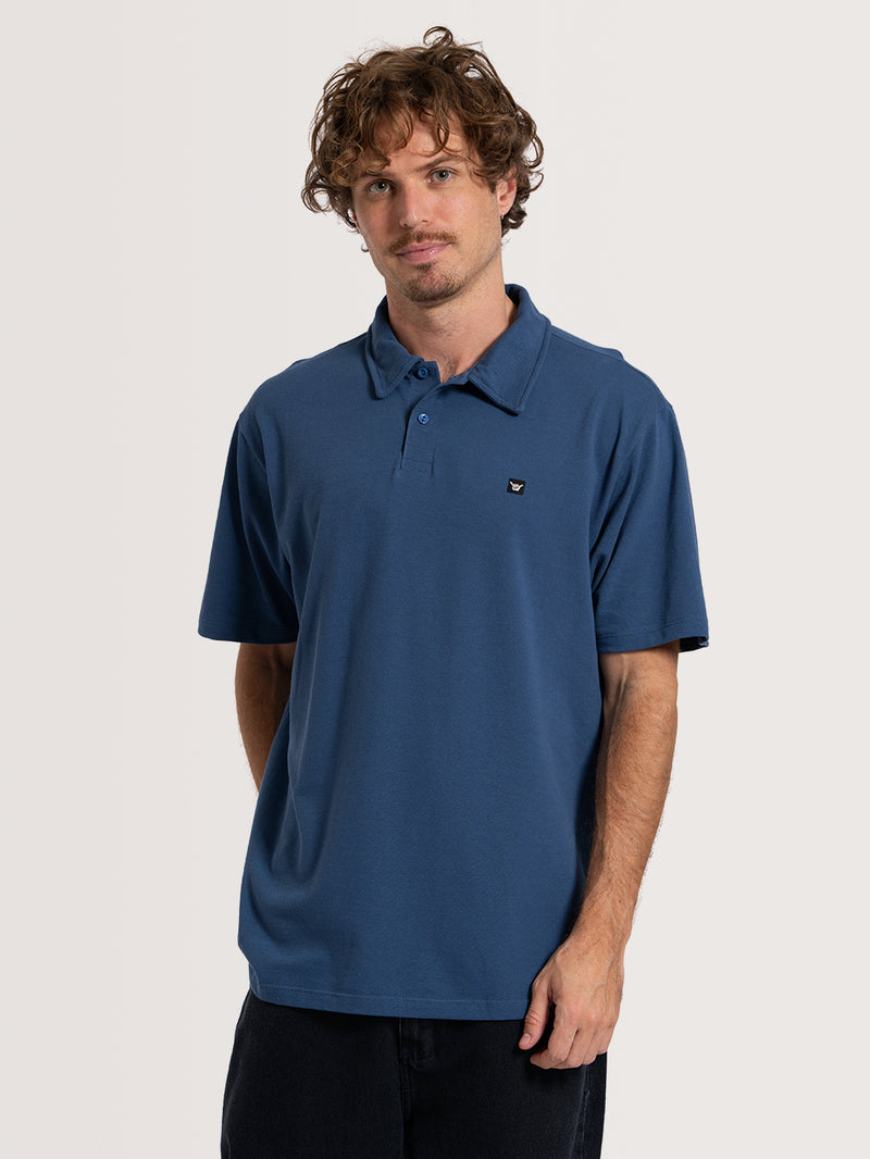 Camisa Gola Polo Azul Hang Loose Basic