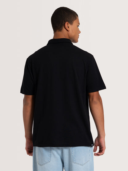 Camisa Gola Polo Preta Hang Loose Label