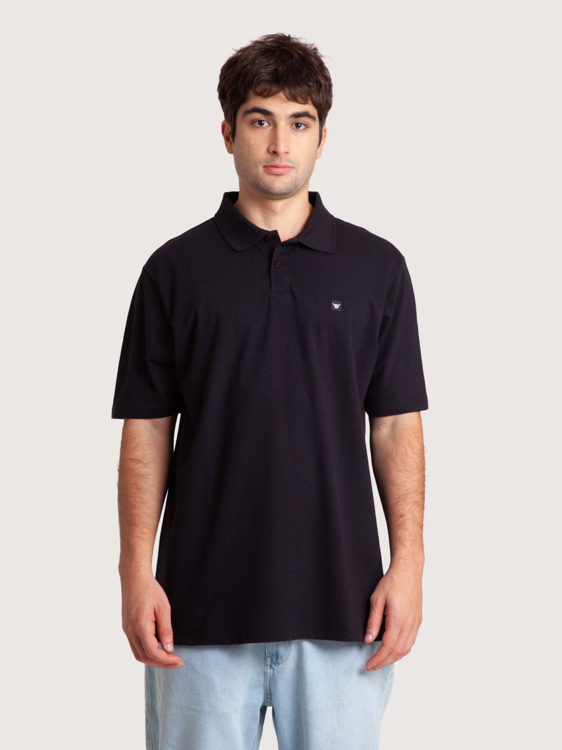 Camisa Polo Hang Loose Basic Preta