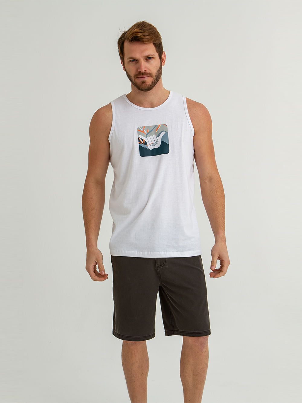 Regata Hang Loose Eco Logo Branca