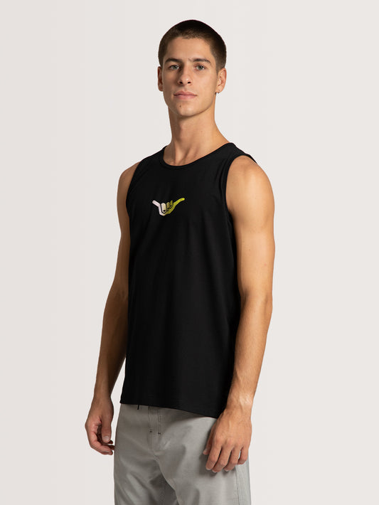 Regata Hang Loose Logo 90 Preto