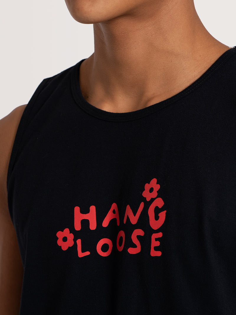 Regata Preta Hang Loose Hippie